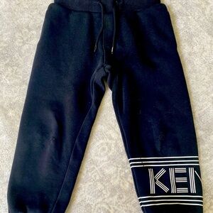 KENZO 🇫🇷 Black Sweatpants/ Joggers. Made in Paris! Boys Size 6 and Size 10